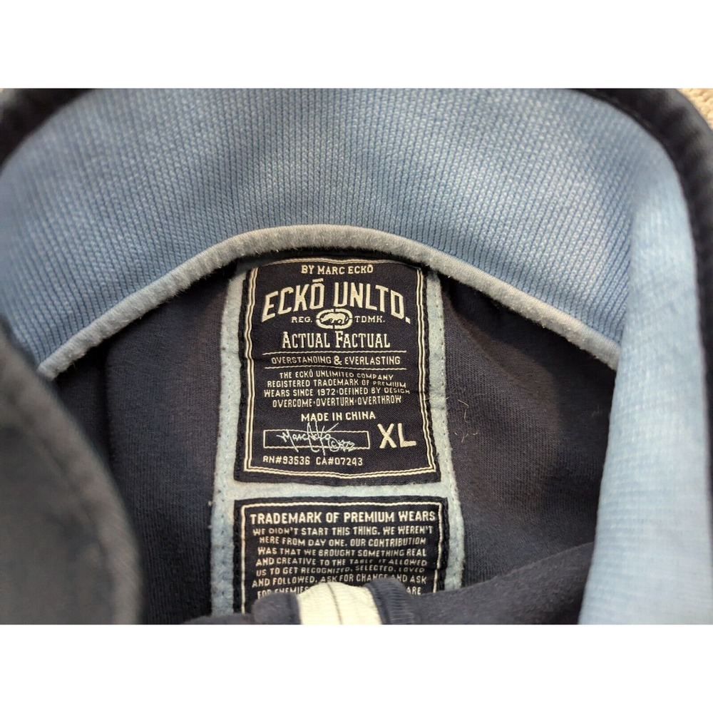 Vintage Ecko Unltd. Cartoon Jacket Mens‎ Extra Large Full Zip Y2K Hip Hop - Picture 3 of 10